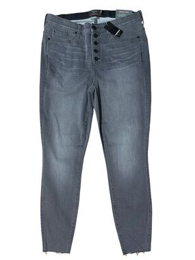 torrid Gray Skinny Button-Fly Jeans